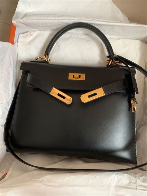 hermes black box kelly 28|Hermes kelly 28cm price.